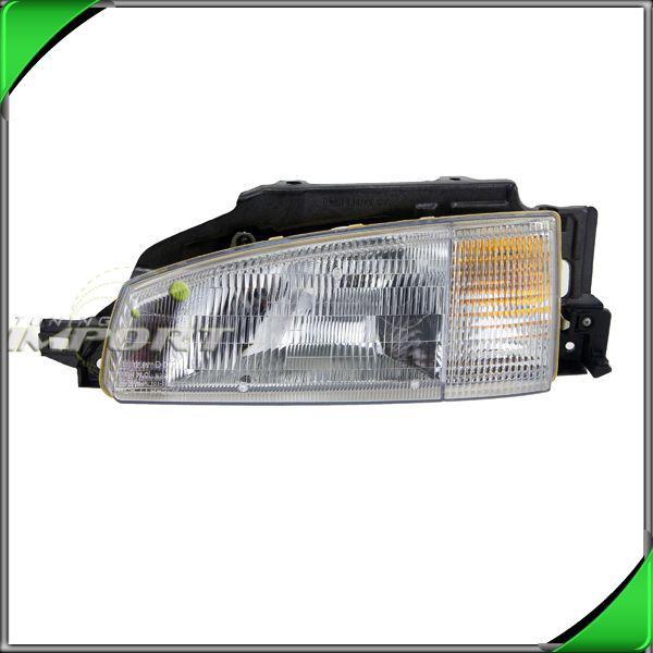 92-93 hyundai elantra gls clear lens chrome left driver head light lamp bracket