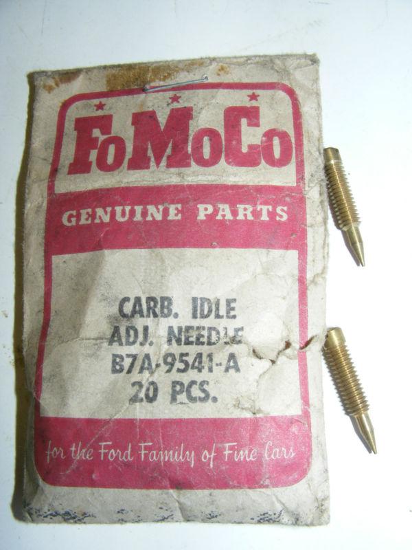 1957 ford thunderbird carb idle adjust needles pair nos new old stock b7a-9541-a