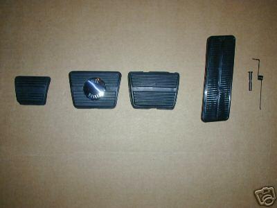 68-72 chevelle, 4 spd, disc brakes. pedal pad set