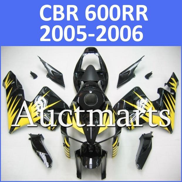 Fit honda 05 06 cbr600rr cbr 600 rr 2005 2006 fairing kit abs plastics b63 d13