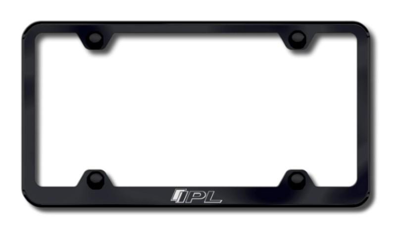 Infiniti ipl wide body laser etched license plate frame-black made in usa genui