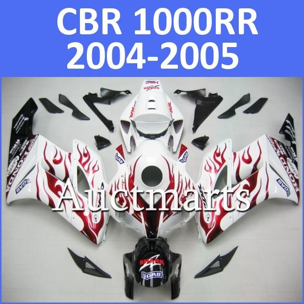 Fit honda 04 05 cbr1000rr cbr 1000 rr 2004 2005 fairing kit abs plastics d22 d03