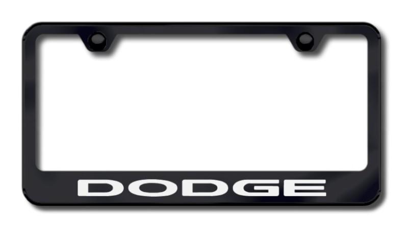 Chrysler dodge laser etched license plate frame-black made in usa genuine