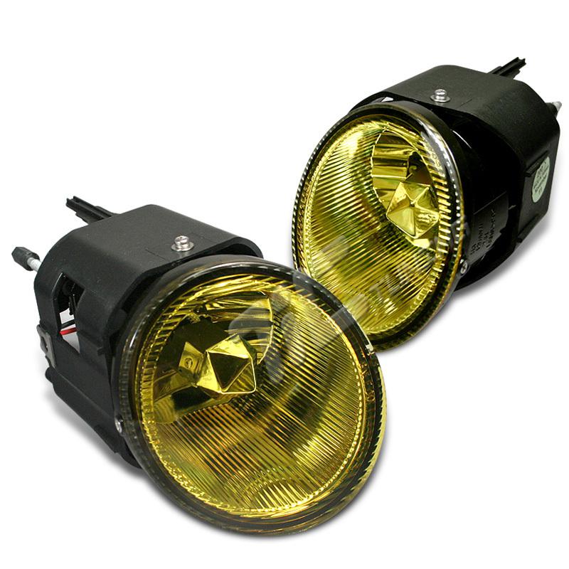 Jdm nissan frontier se xe yellow lense fog lights assembly set left+right combo