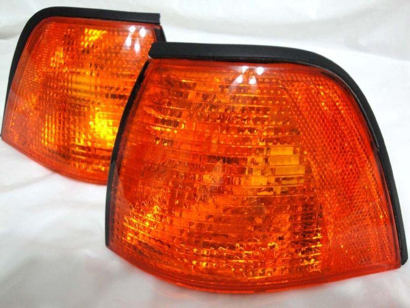 92 bmw 318i 320i 323i 325i 328i corner signal park light lamp rl h one pair new