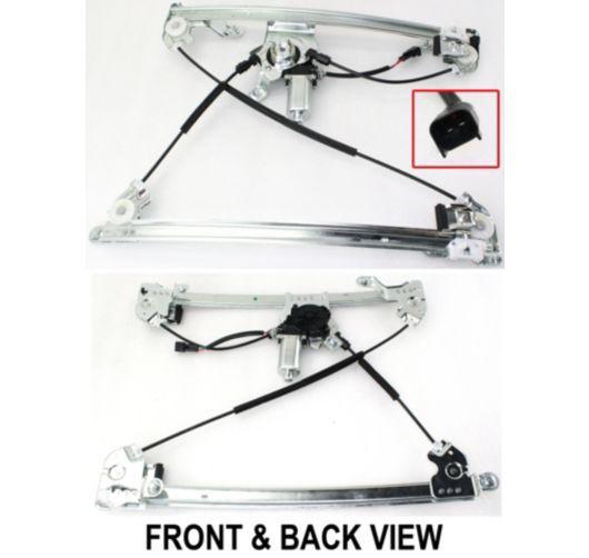 04-08 f150 crew cab power window regulator w/motor front rh right passenger side