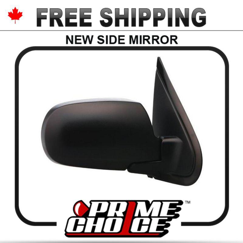 New electric power heated black passenger side view mirror right door exterior