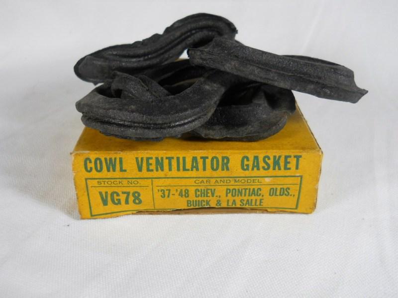 Vintage nos cowl vent gasket ~ 1937-1948 chevy pontiac buick olds 1939 1940 1941