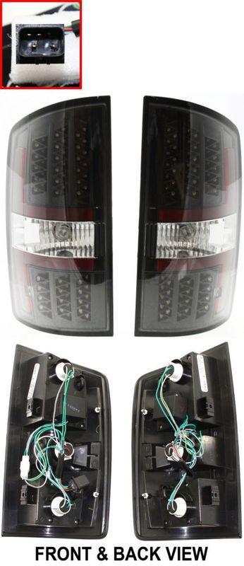 Tail light brake lamp rear lens & housing pair set both driver & passenger side