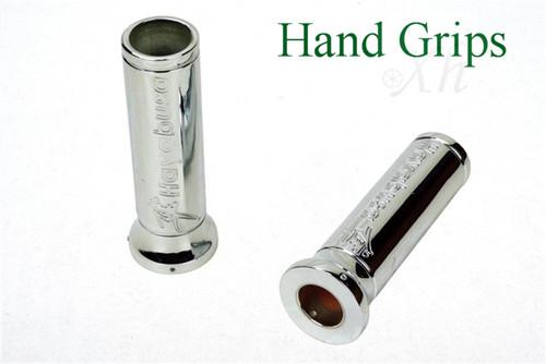 Chrome handlebar grips fit suzuki gsxr gsx-r 1300 r gsx1300r hayabusa 1982-2013