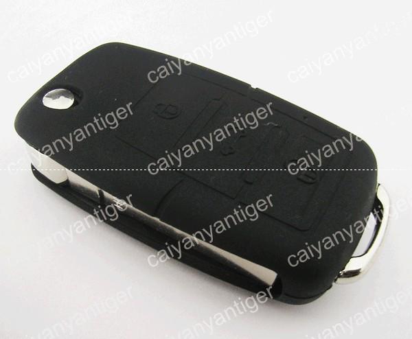 Cool black silicone protective cover hold bag vw remote key shell fob 3 buttons