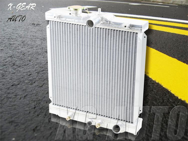 Aluminum dual core racing radiator for 88-00 honda civic mt manual 