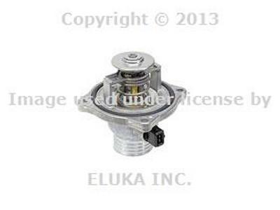 Bmw genuine thermostat with housing and o-ring (105 deg. c) e38 e39 11531437526