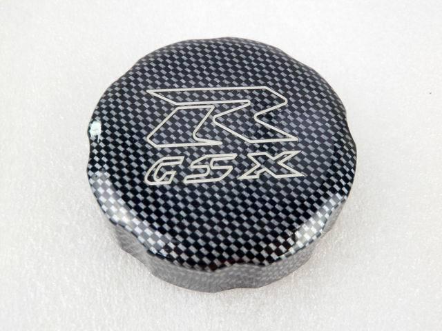 Carbon front brake fluid reservoir cap for suzuki gsxr gsx-r 600 750 1000