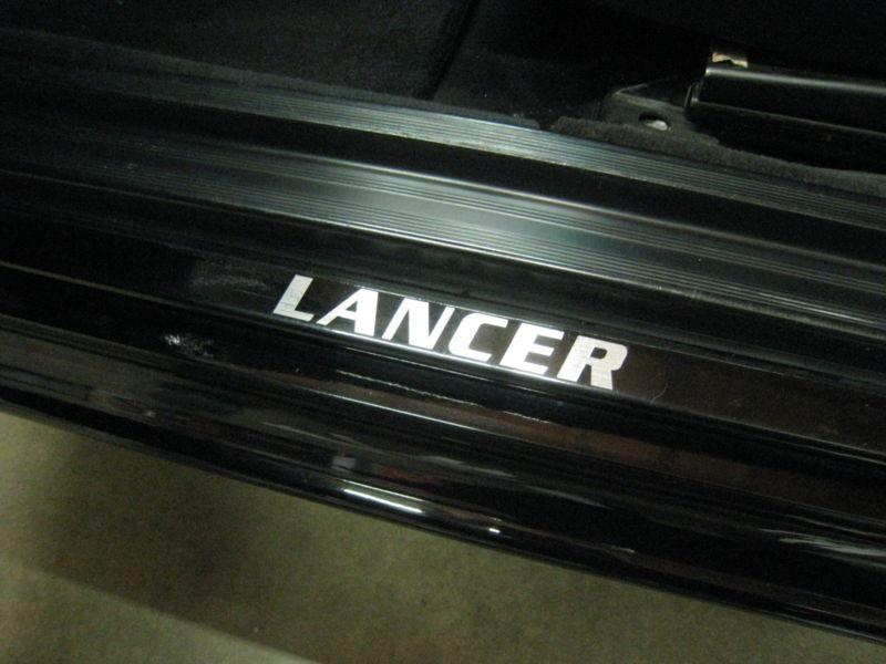 (2) door step decal sticker badge accent "lancer"