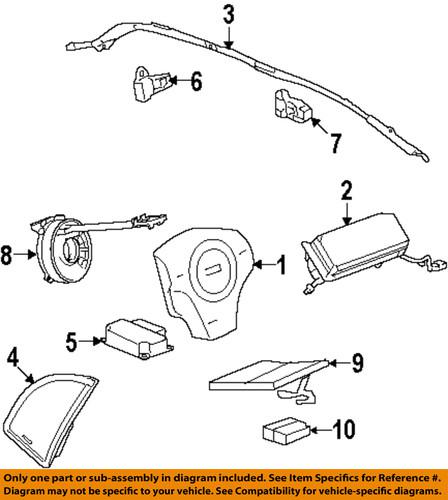 Gm oem 15821097 air bag-front impact sensor