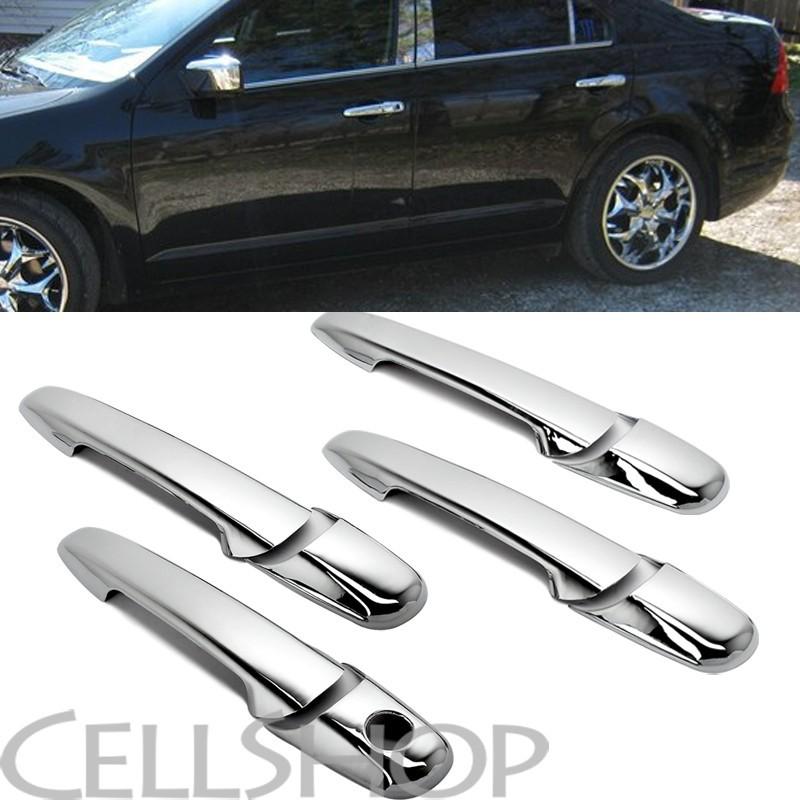 2004-2010 mazda ford lincoln mkz triple chrome door handle covers moulding trim