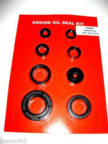 Honda cb500 cb500f four engine oil seal kit! 1971 1972 1973 500 motorcycle