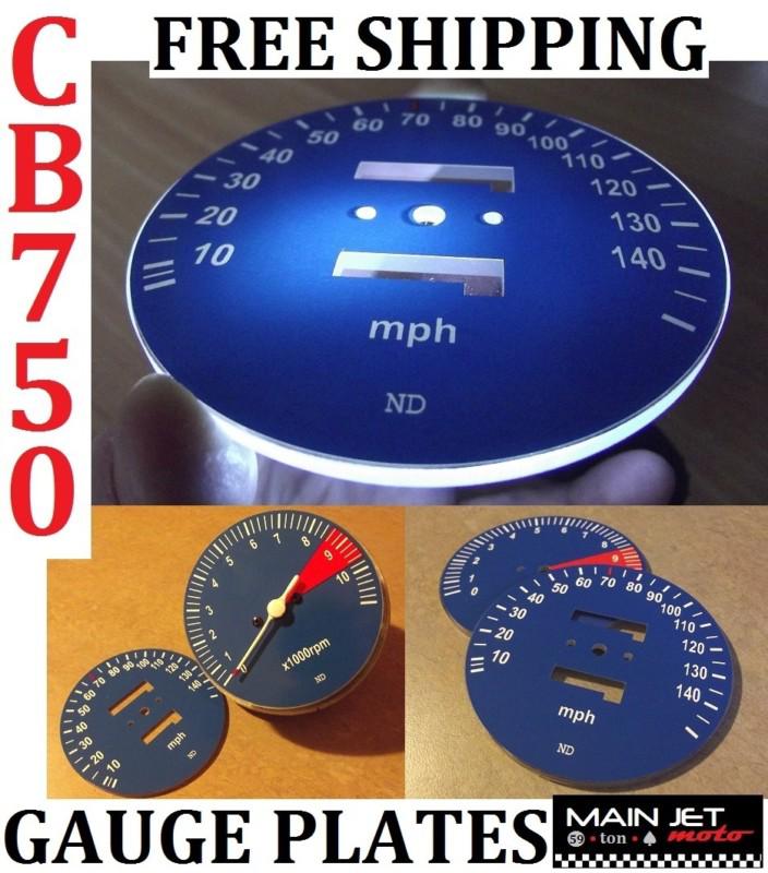 Honda cb750 cb 750 cafe racer gauge face decal overlay plates dial applique dial