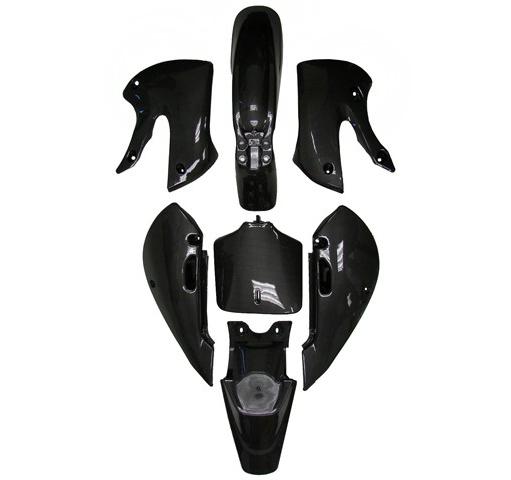 New carbon plastic fairing complete kit for kawasaki klx 110 kx 65 suzuki drz110