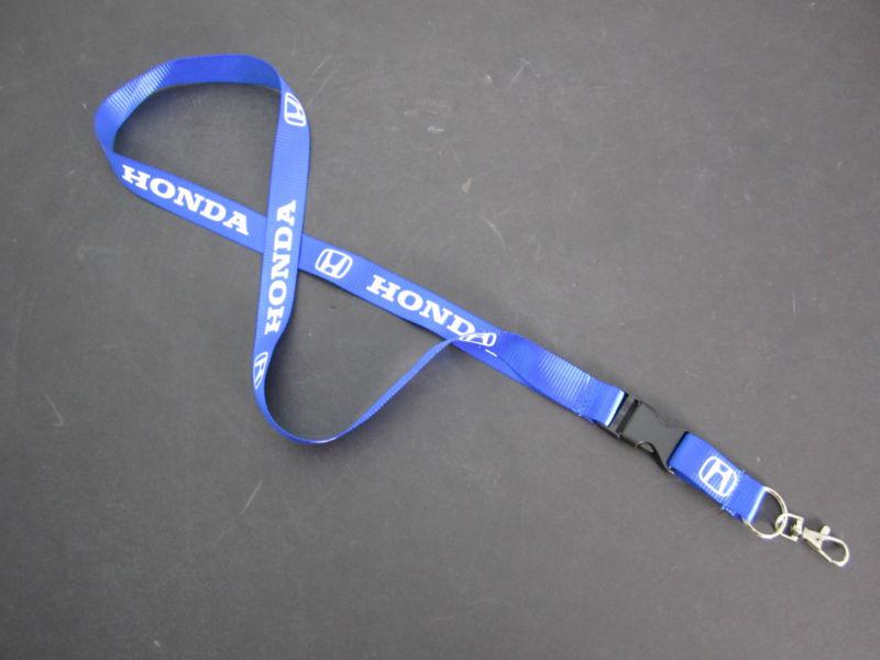 Honda accord civic blue lanyard neck cell phone key chain strap quick release