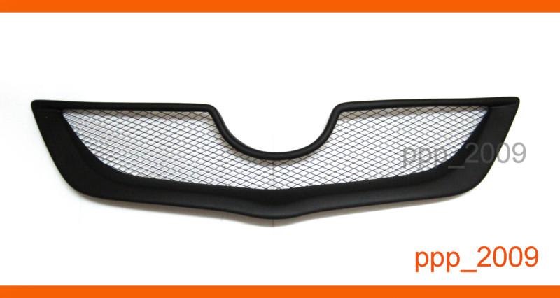 Matt black abs mesh net sport front grill grille toyota corolla altis 08 09 new