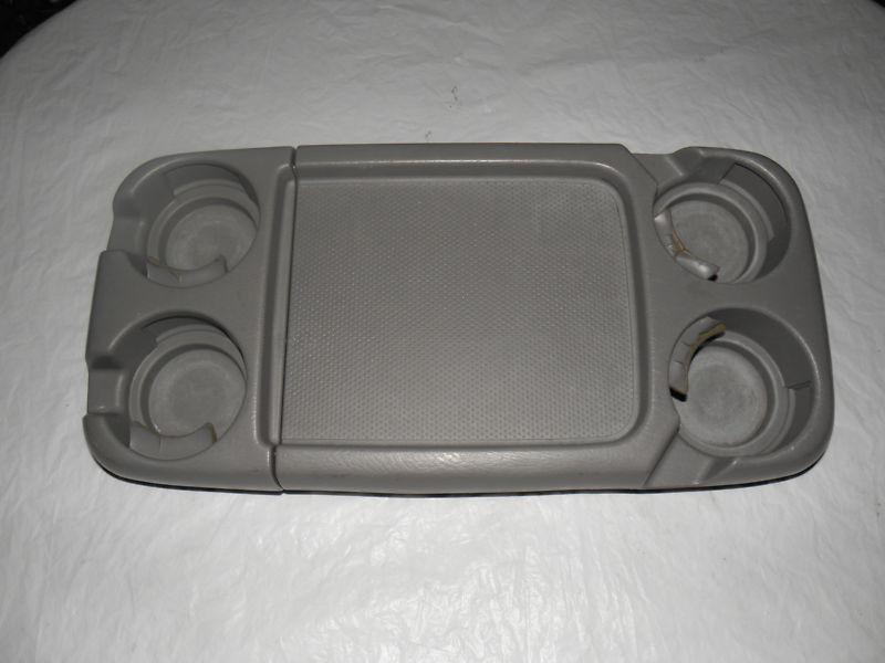 Honda odyssey 2001-2004 oem center console tray with 4 cup holders-gray