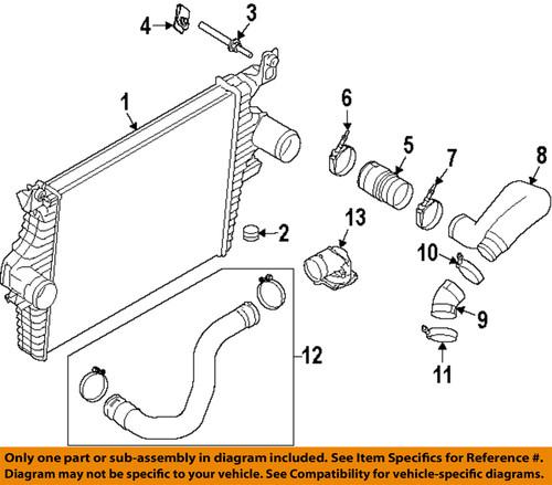 Ford oem 6c3z6c640a intercooler-inlet tube