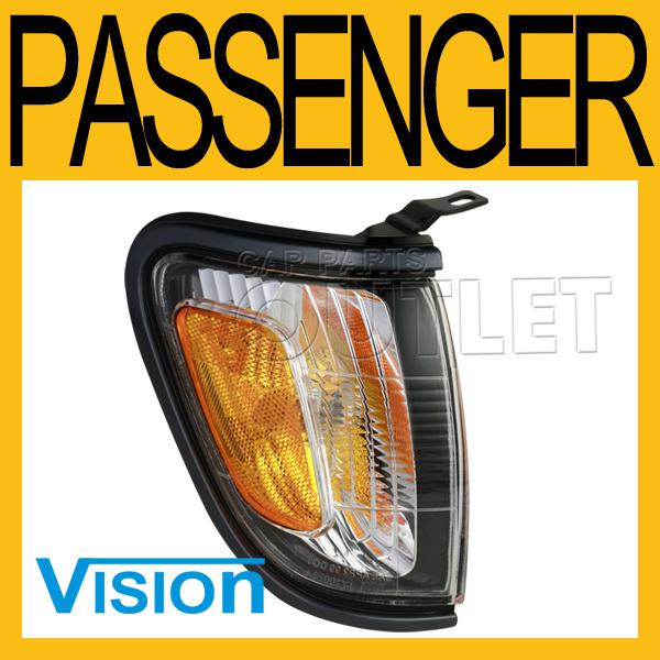 01-04 toyota tacoma right corner signal light lamp gray bezel pre/s runner r/h