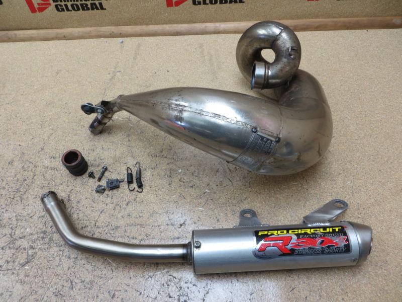 2002 02 ktm 250sx 250 sx pro circuit platinum exhaust pipe 304 muffler silencer