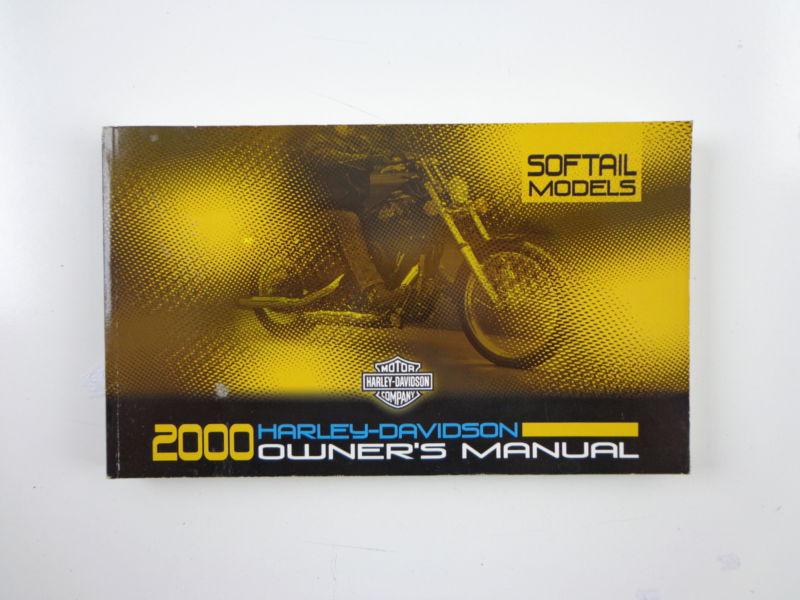 Harley davidson 2000 softail models owners manual 99469-00a