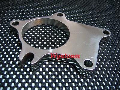 T3 t3/t4 (5 bolts) turbo downpipe flange 2.5" center stainless steel 1/2" thick
