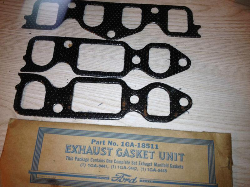 1941 1946 1947 1948 ford nos exhaust gasket kit 1ga-18511 6 cylinder ford