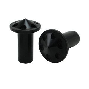 Joker machine handlebar clamp plugs pair black anodized h-d xl sportster all