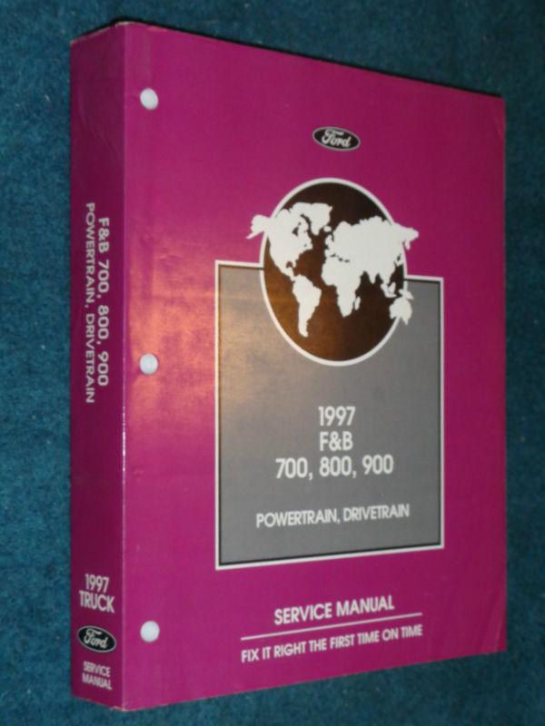 1997 ford medium and heavy duty truck  shop manual / original fomoco  book 