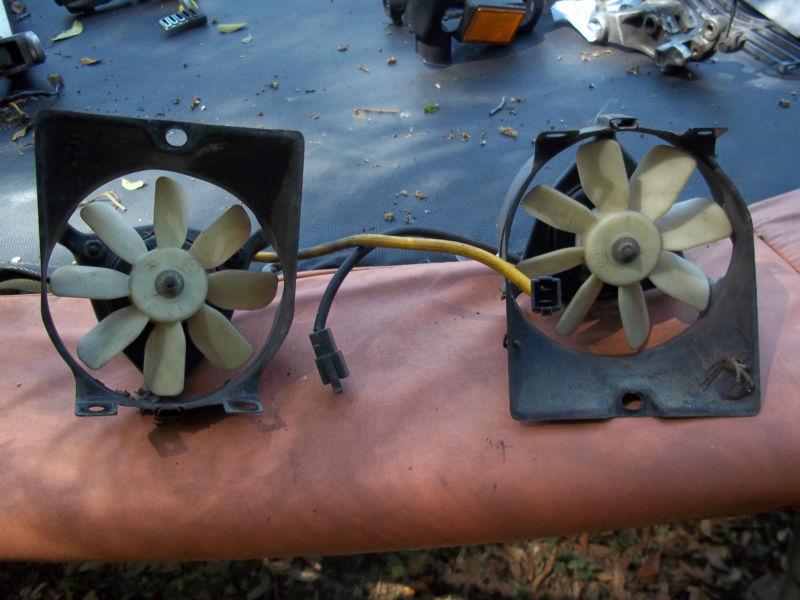 1985 85' vf700f vf 700f interceptor left right black yellow radiator fan fans  