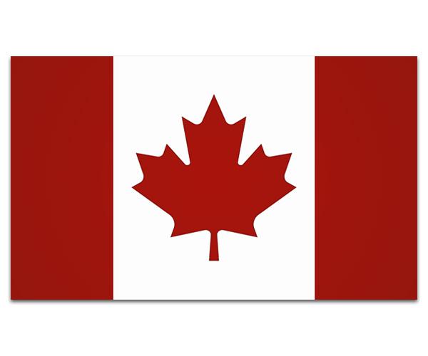 Canada flag decal 5"x3" canadian maple leaf vinyl car bumper sticker zu1