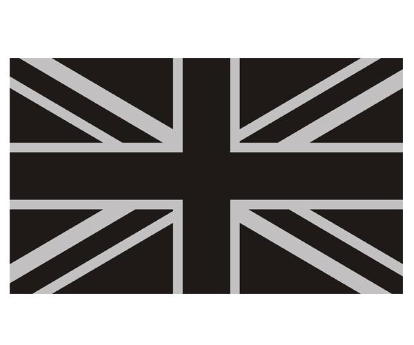 Britain subdued union jack flag decal 5"x3" british military vinyl sticker zu1