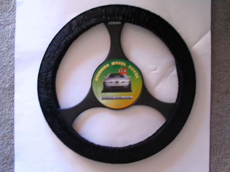 Black stretch  steering wheel cover  ,,sale"