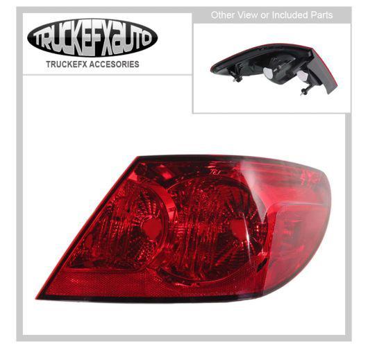 New tail light lamp passenger right side clear red lens rh hand ch2809105