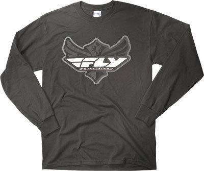 Fly logo long sleeve tee black yl 352-4010yl