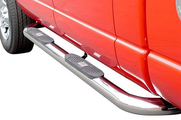 Silverado aries 4" round big step nerf bars - 234013tb