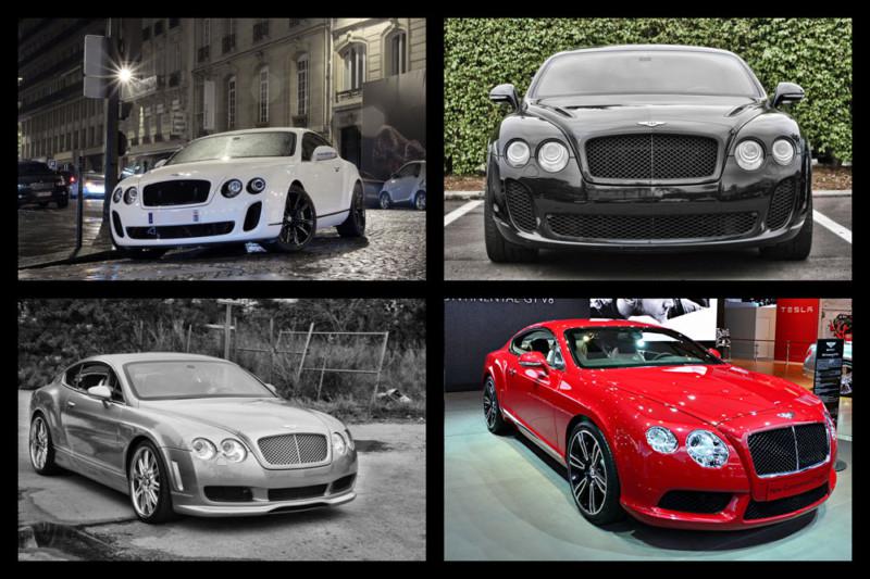 Bentley continental gt gtc super sport hd poster luxury collage print multi size