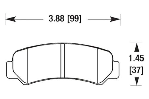 Hawk hb203n.550 - 1985 toyota corolla rear brake pads