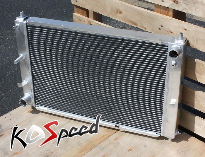 97-04 ford mustang at auto transmission tri core 3 row aluminum racing radiator