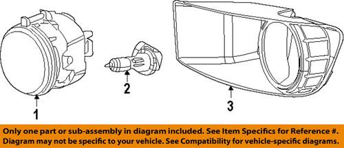 Dodge oem 5030291ac fog lamps-front-lamp bezel