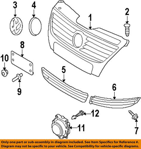 Volkswagen oem 3c8853665c9b9 front bumper & grille-outer grille