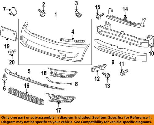 Volkswagen oem 5618531012zz bumper trim-molding