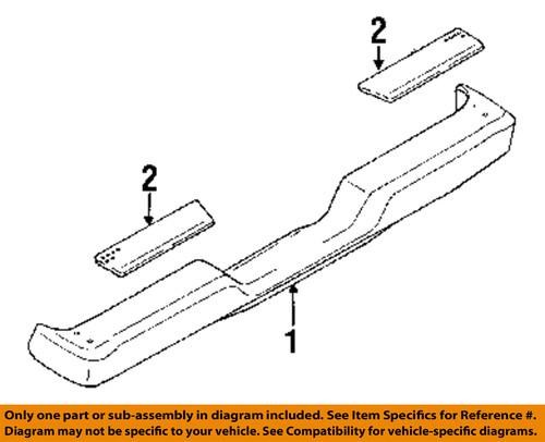 Toyota oem 002283591213 rear bumper-step bumper assembly