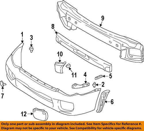 Subaru oem 57721fe000 front bumper-side cover retainer